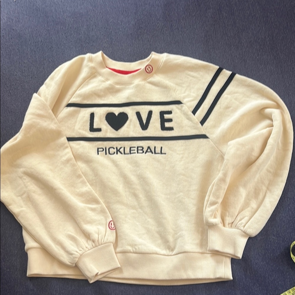 Cream Love Pickleball Sweatshirt